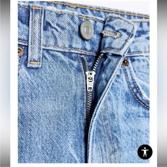 ZARA High Waist 90s Vintage Jeans Mom Fit Jean Classic Blue Denim Women's Jeans - Picture 9 of 12